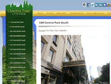 Tablet Screenshot of 106centralparks.com